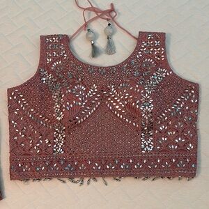 Light pink lehenga 
XL size 42
Never worn